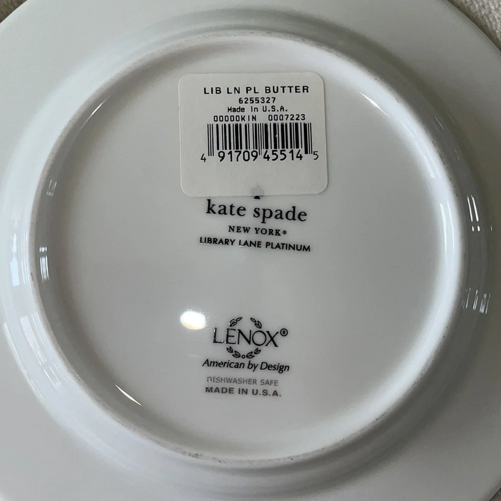 Kate Spade Library Lane Butter Plates